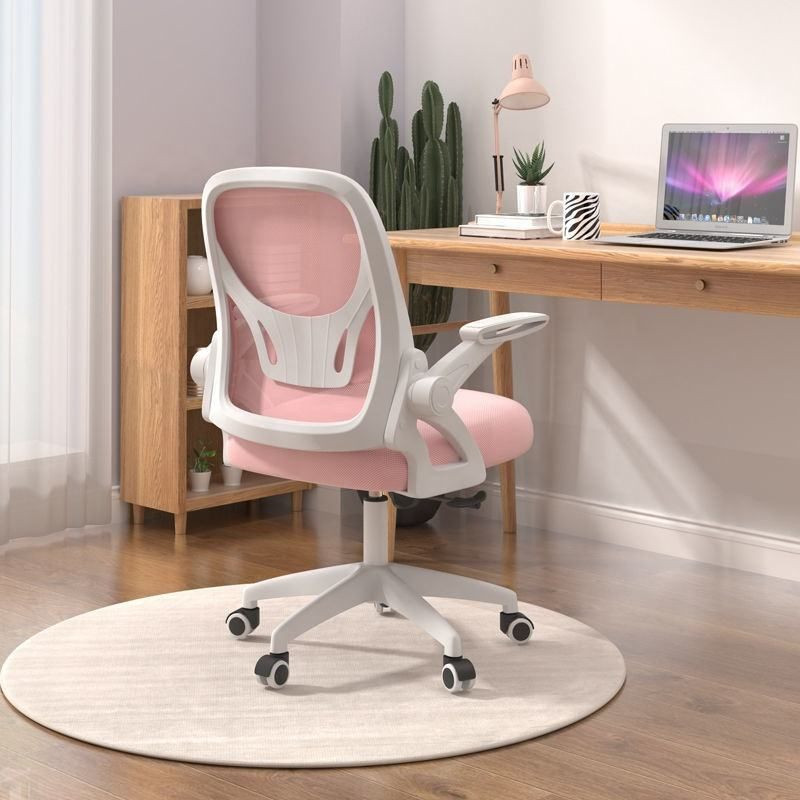 Cheap Price Fabric Textile Office Chair With Plastic Back Frame Computer Swivel Revolving Guest Manager Office Chair