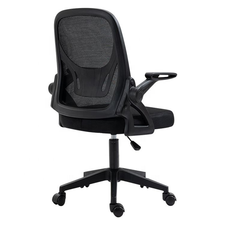 Cheap Price Fabric Textile Office Chair With Plastic Back Frame Computer Swivel Revolving Guest Manager Office Chair