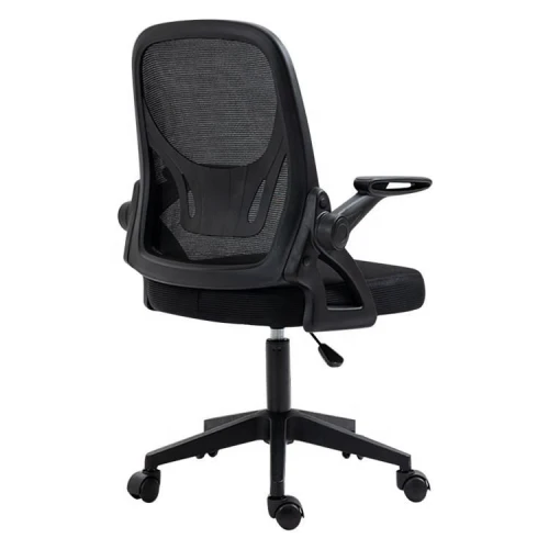 Cheap Price Fabric Textile Office Chair With Plastic Back Frame Computer Swivel Revolving Guest Manager Office Chair