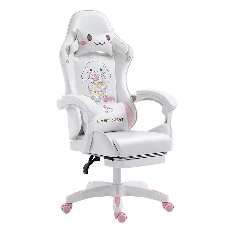 Ergonomic Swivel Steel frame Racing Gamer Gaming Chair With Footrest