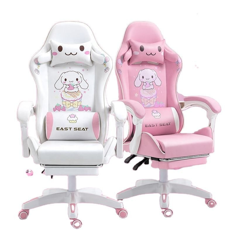 Ergonomic Swivel Steel frame Racing Gamer Gaming Chair With Footrest
