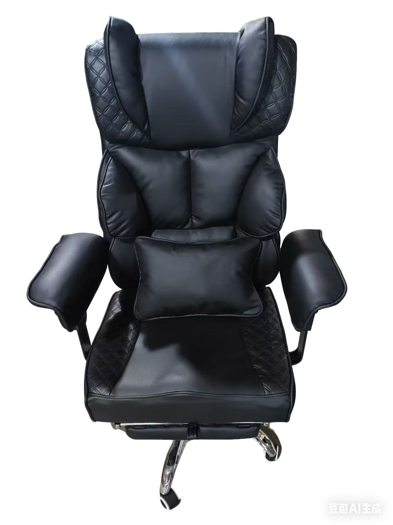 Ergonomic High Back Executive Office Chair Footrest Home Office Desk Chair Computer Gaming Chair Genuine Leather Fabric