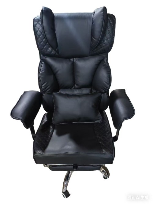 Ergonomic High Back Executive Office Chair Footrest Home Office Desk Chair Computer Gaming Chair Genuine Leather Fabric