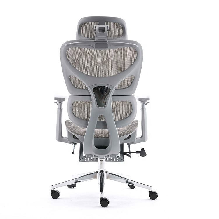 Ergonomic Office Chair with Mesh Fabric Modern Design Plastic Base-Executive Swivel Chair
