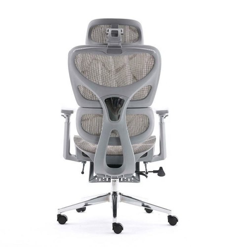 Ergonomic Office Chair with Mesh Fabric Modern Design Plastic Base-Executive Swivel Chair
