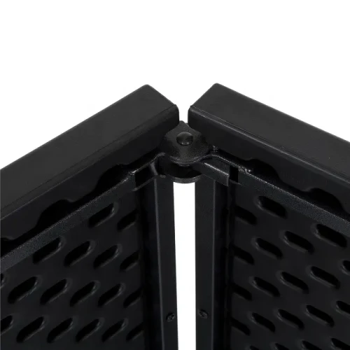 180cm Black Color HDPE Rectangular Center Foldable Party Plastic Folding Tables Wholesale