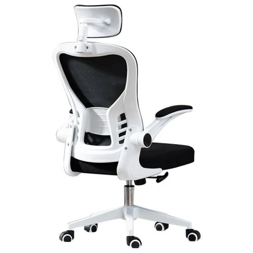 Ergonomic Adjustable Mesh Desk Chair with C-Shape Backrest and High-Density Cushion for Students Home Office Work