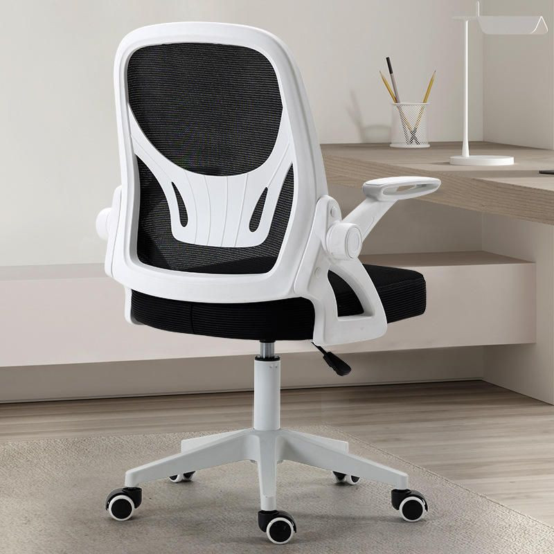 Cheap Price Fabric Textile Office Chair With Plastic Back Frame Computer Swivel Revolving Guest Manager Office Chair