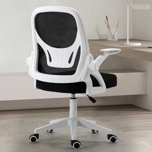 Cheap Price Fabric Textile Office Chair With Plastic Back Frame Computer Swivel Revolving Guest Manager Office Chair