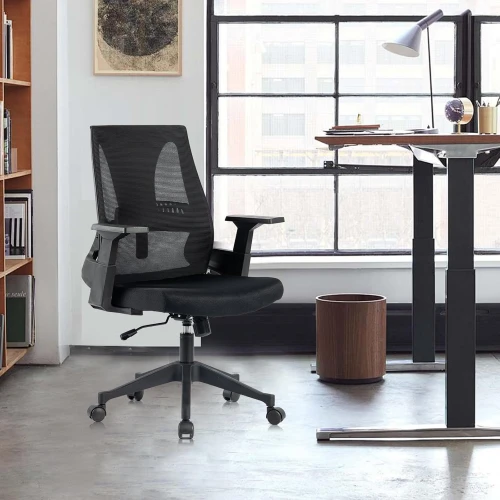 Office Chair Heavy Duty Mesh Ergonomic Computer Chairs with Adjustable Lumbar Support and Wide Comfy Seat