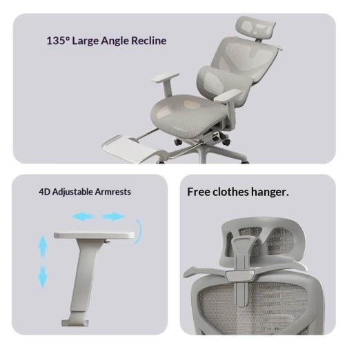 Ergonomic Modern Computer/E-Sports Chair Massage Adjustable Waist Protection Reclining for Home Office Comfort-Factory