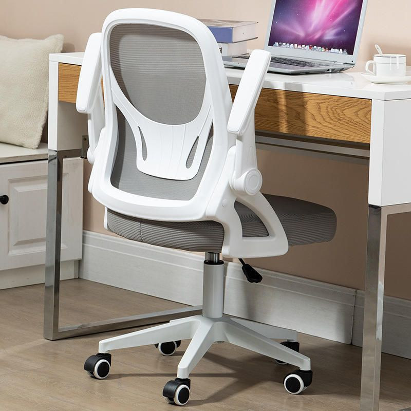 Cheap Price Fabric Textile Office Chair With Plastic Back Frame Computer Swivel Revolving Guest Manager Office Chair