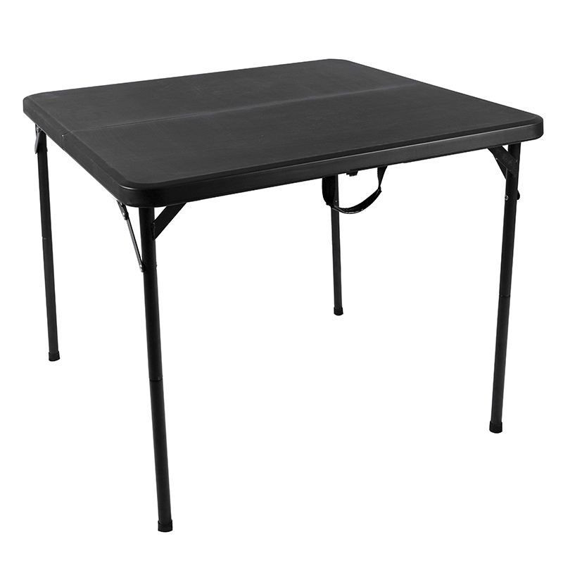 New Design Folding Square HDPE Plastic Table Easy to Carry 2.8Ft Foldable Square Dining Table for 4-6 Person Use