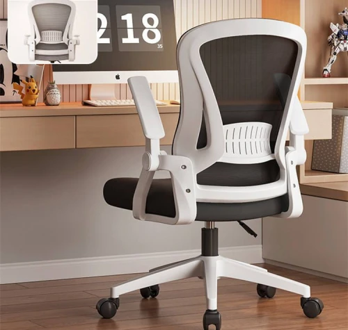 Comfortable Modern Foldable Rolling Office Chair Adjustable Armrests Swivel Wheels Ergonomic Fabric Mesh Lift Executive