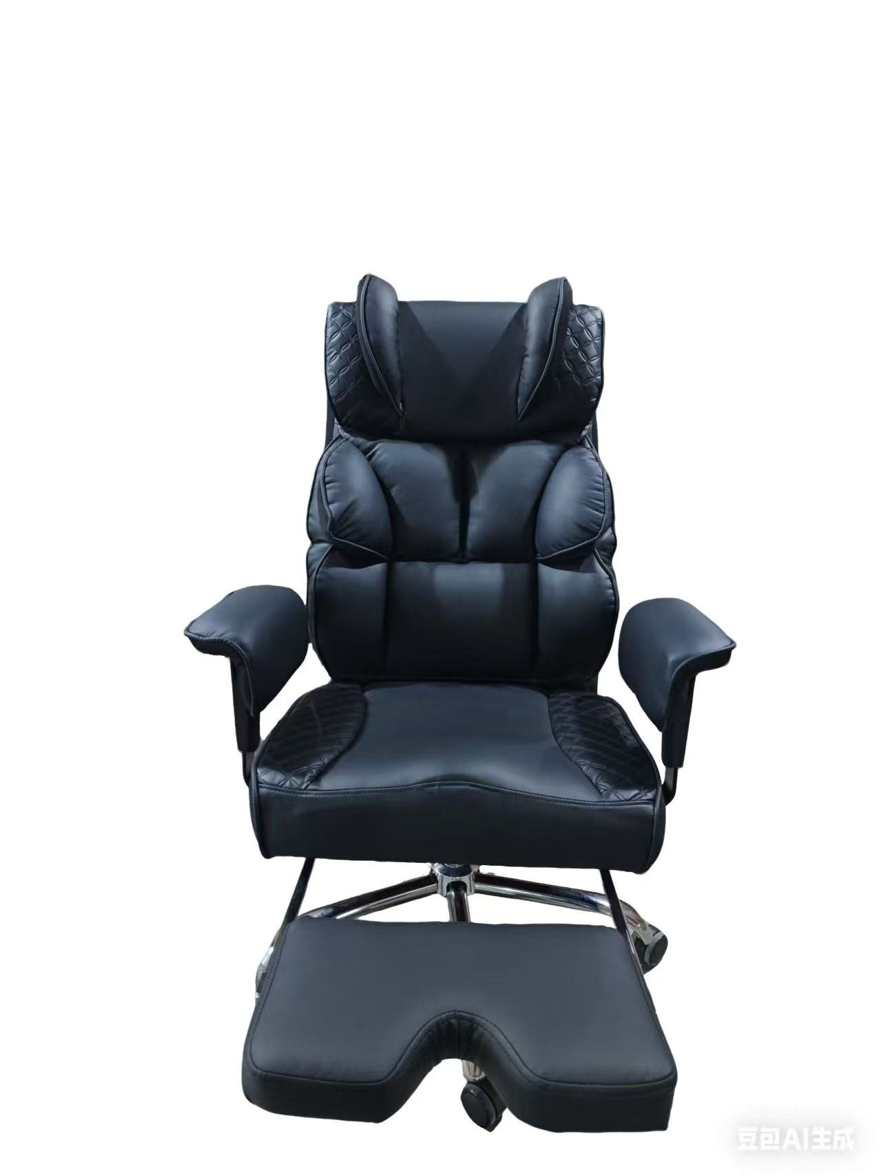 Ergonomic High Back Executive Office Chair Footrest Home Office Desk Chair Computer Gaming Chair Genuine Leather Fabric
