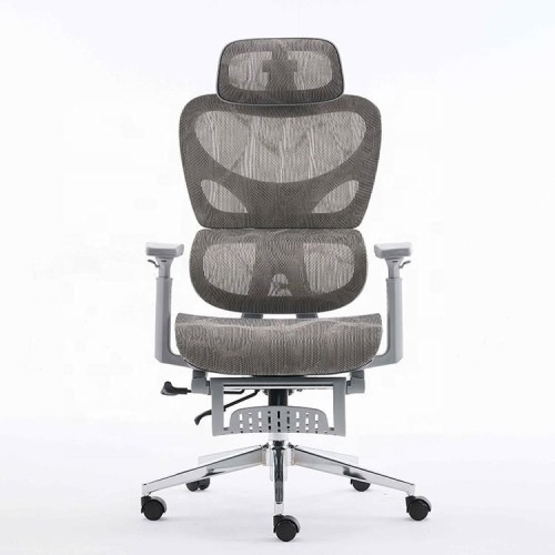 Ergonomic Office Chair with Mesh Fabric Modern Design Plastic Base-Executive Swivel Chair