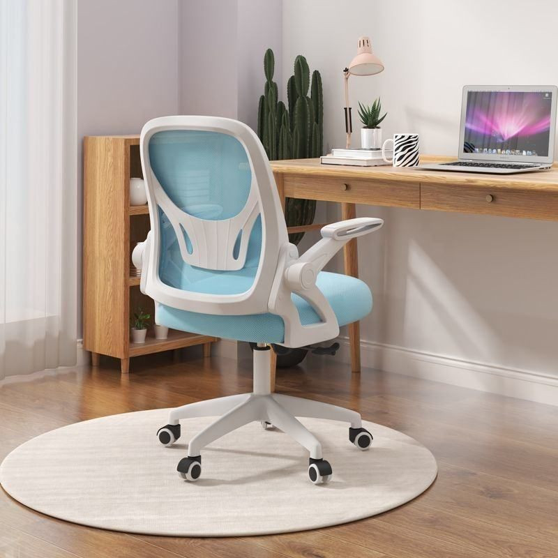 Cheap Price Fabric Textile Office Chair With Plastic Back Frame Computer Swivel Revolving Guest Manager Office Chair