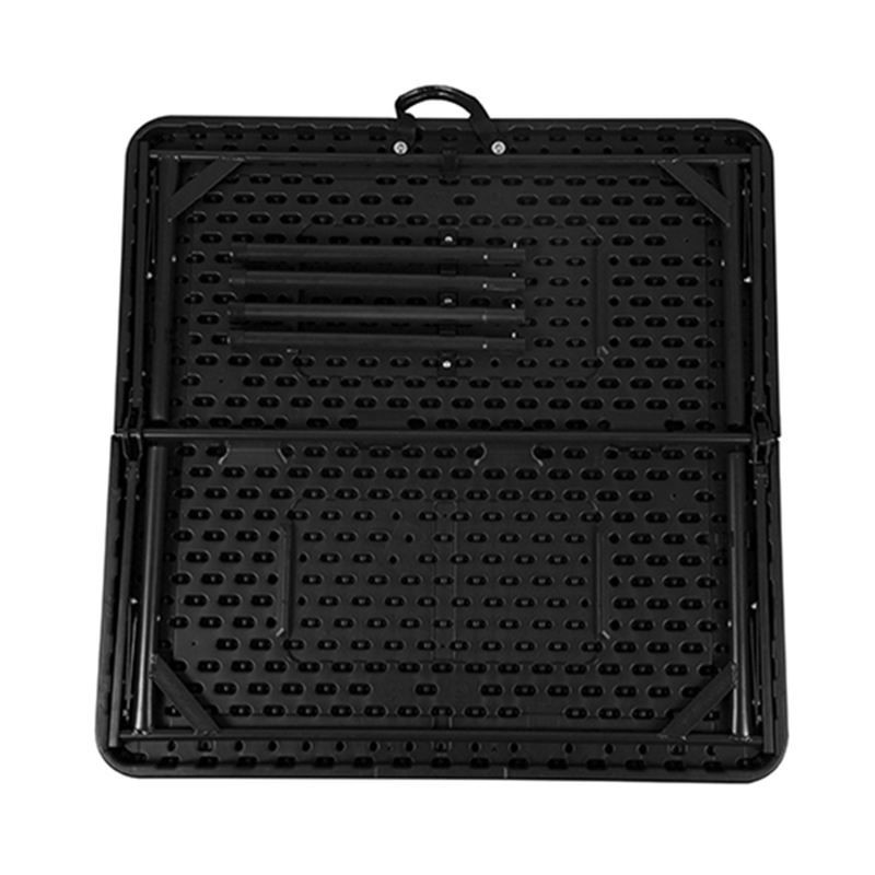 New Design Folding Square HDPE Plastic Table Easy to Carry 2.8Ft Foldable Square Dining Table for 4-6 Person Use