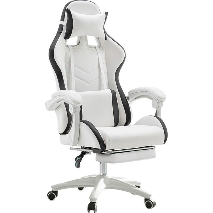 E-Sports Gaming Chair Ultrafine Leather High Back Ergonomic Armrest Lumbar Support High Elastic Foam Gamer Chair