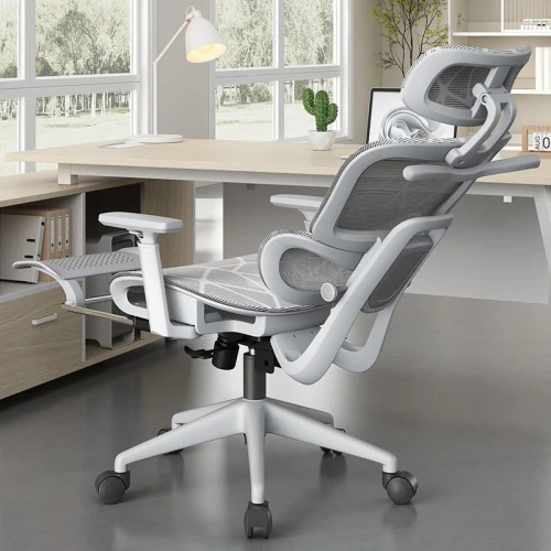 Luxury Design Moving Modern Mesh Fabric Ergonomic Office Chair Swivel Fabric Chair Office Furniture