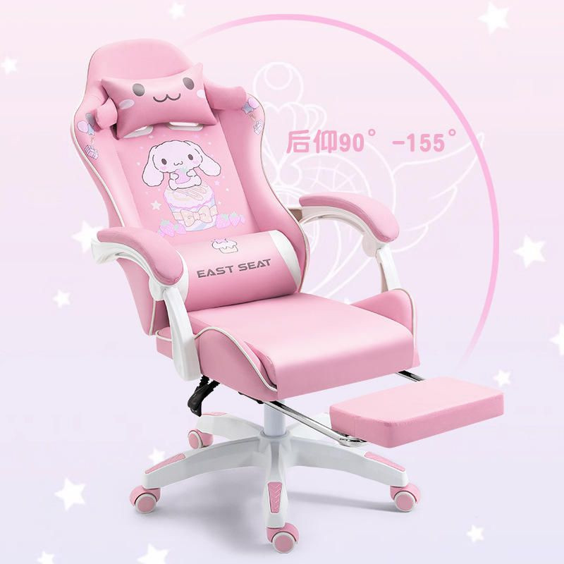 Ergonomic Swivel Steel frame Racing Gamer Gaming Chair With Footrest