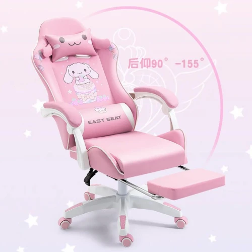 Ergonomic Swivel Steel frame Racing Gamer Gaming Chair With Footrest