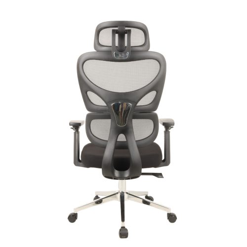 Ergonomic Office Chair with Mesh Fabric Modern Design Plastic Base-Executive Swivel Chair